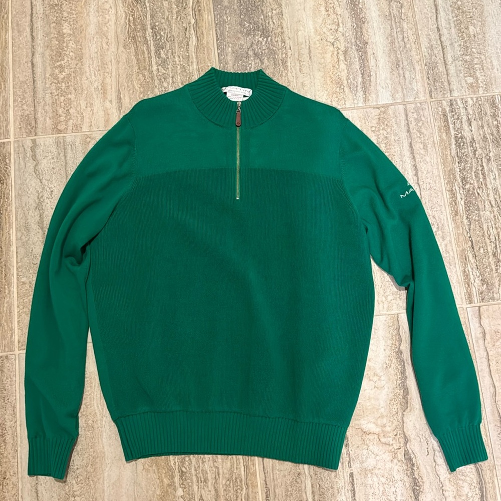 NWOT Martin Golf 1/4 Zip Wind Sweater Green Small
